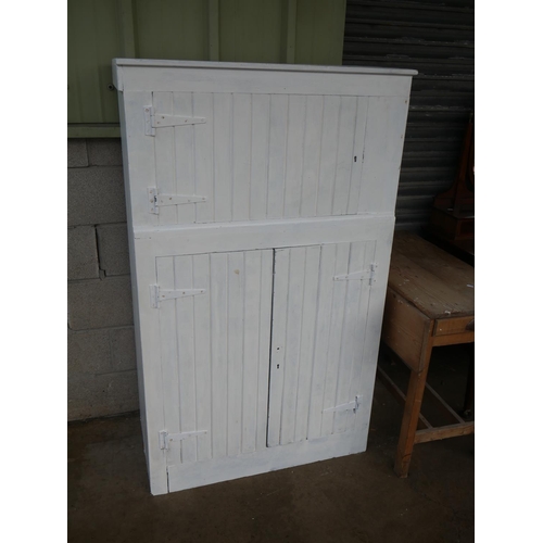 121 - PAINTED PANTRY CUPBOARD