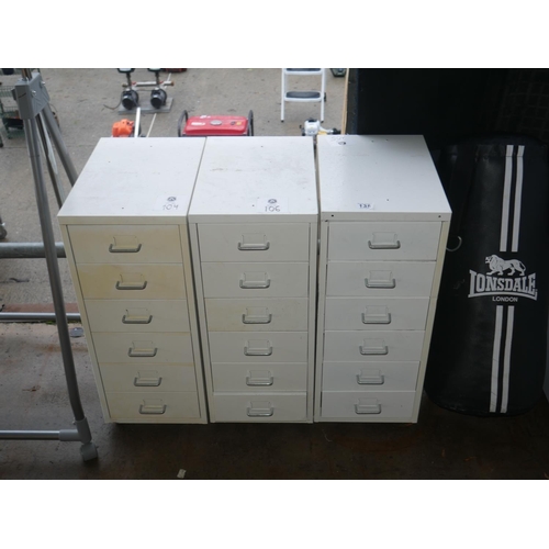 135 - 3 X 6 DRAWER FILING CABINETS