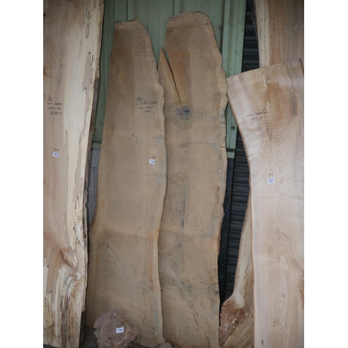 152 - 2 LARGE SLABS OF OAK