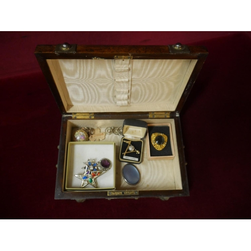 283 - BOX OF COSTUME JEWELLERY