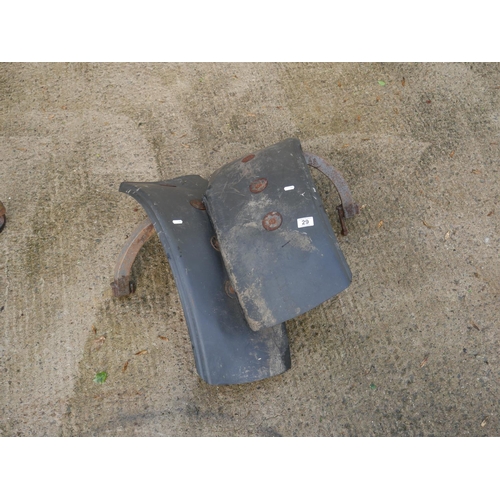 29 - 2 TRACTOR MUDGUARDS