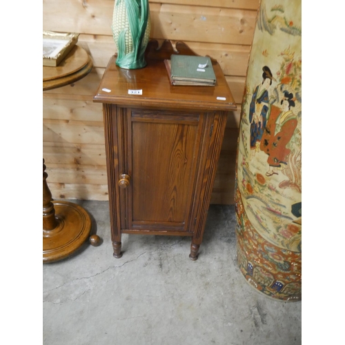 321 - PINE VICTORIAN POT CUPBOARD