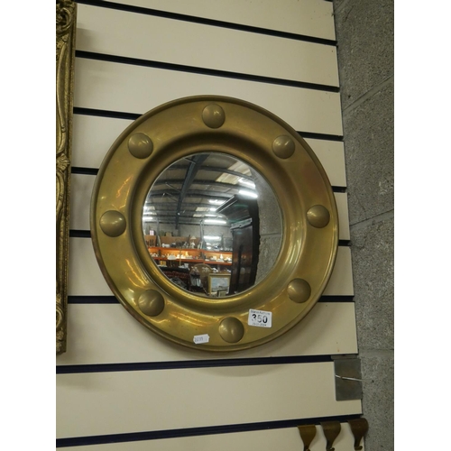 350 - BRASS MIRROR