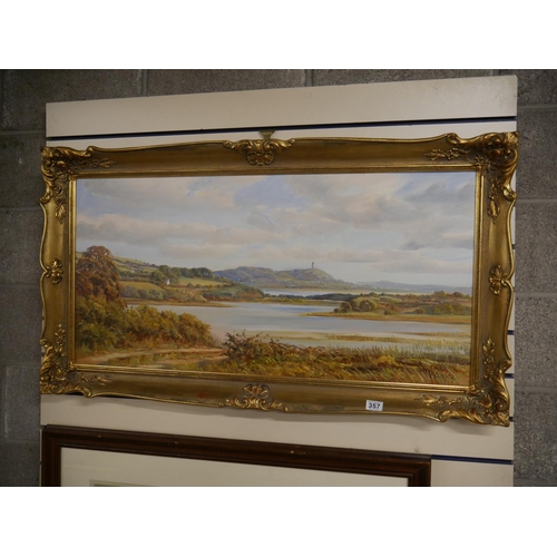 357 - LARGE VICTOR CIREFICE OIL PAINTING