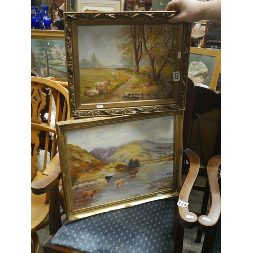 433 - 2 OIL PAINTINGS