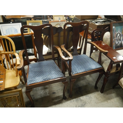 434 - PAIR OF CARVER CHAIRS