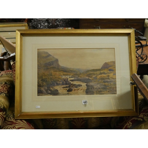 445 - 19TH C. WATERCOLOUR M. BOYD