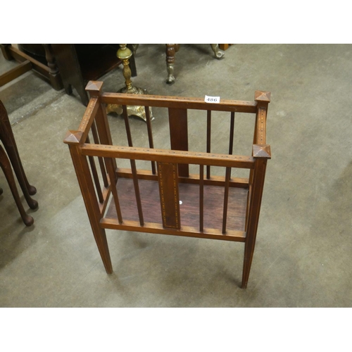 486 - INLAID MAGAZINE RACK