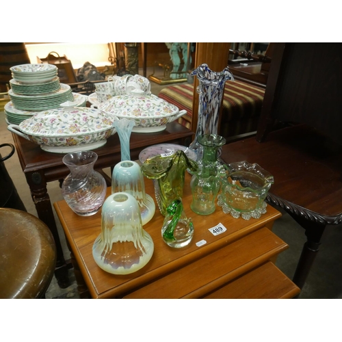 490 - LOT OF ART GLASS