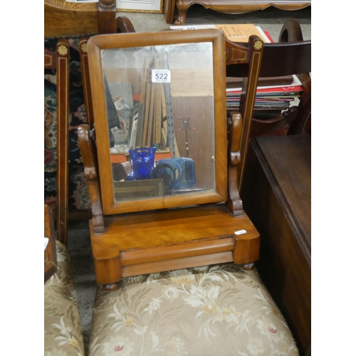 522 - VICTORIAN TABLE MIRROR