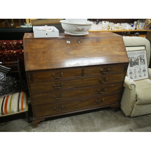 548 - LARGE GEORGIAN MAHOGANY BUREAU