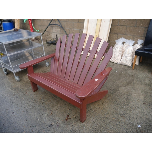 56 - WOODEN GARDEN BENCH