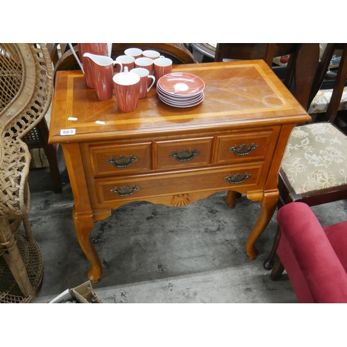 563 - INLAID SIDE TABLE