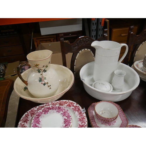 582 - 2 JUG & BOWL SETS