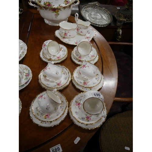 590 - ROYAL ALBERT TENDERNESS TEA SET