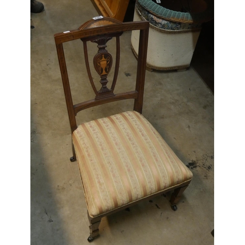 602 - INLAID NURSING CHAIR