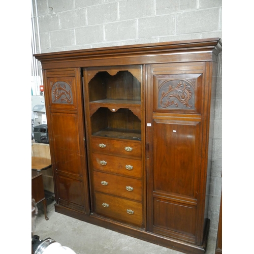 656 - EDWARDIAN WARDROBE