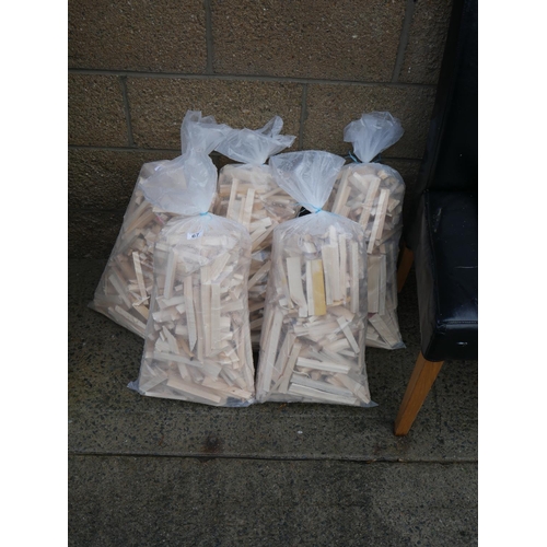 67 - 5 BAGS OF FIRELIGHTERS