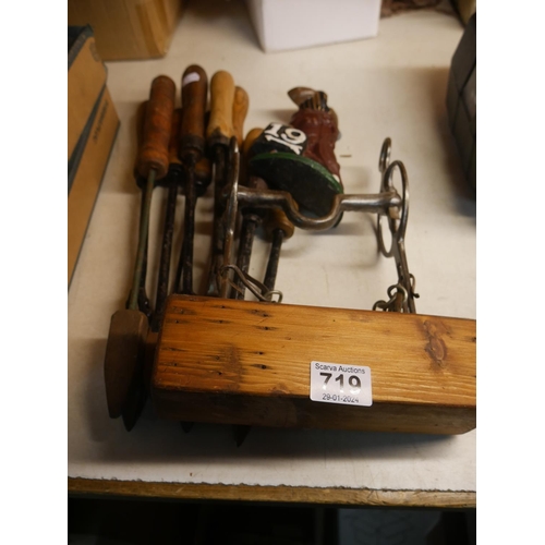 719 - OLD SOLDERING IRONS ETC