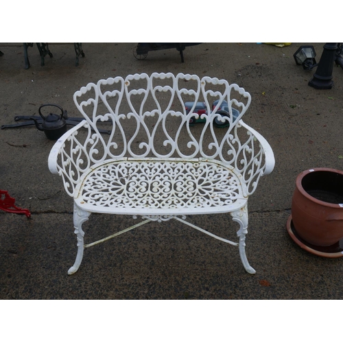 80 - CAST METAL GARDEN SEAT