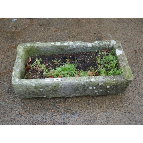 86 - SMALL WINSTONE PLANTER - HAS BEEN REPAIRED