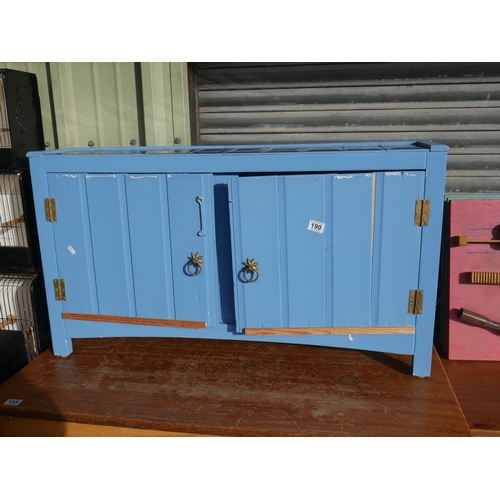 190 - PAINTED CUPBOARD