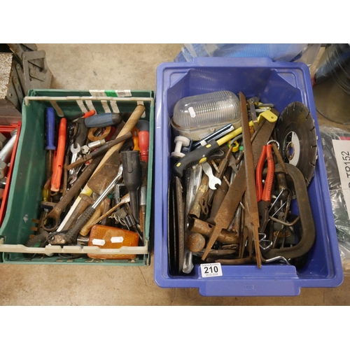 210 - 2 BOXES OF TOOLS