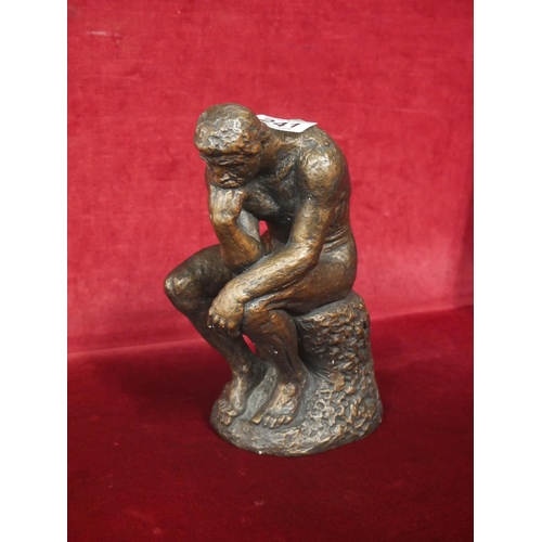 241 - BRONZE EFFECT FIGURINE