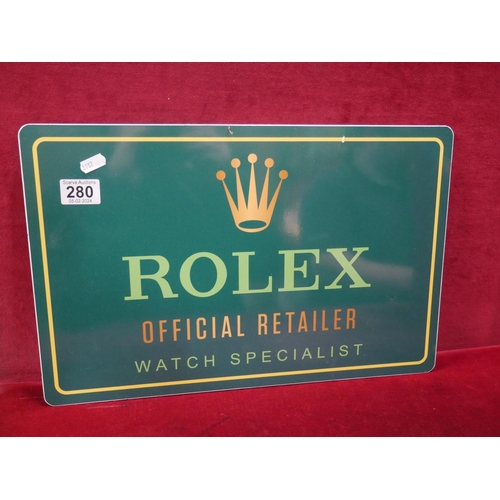 280 - ROLEX SIGN