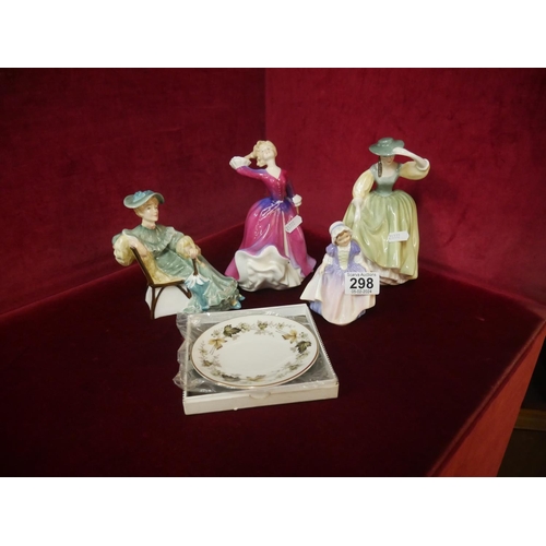 298 - 4 DOULTON FIGURINES