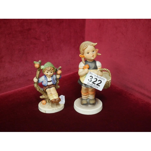 322 - 2 HUMMEL FIGURES