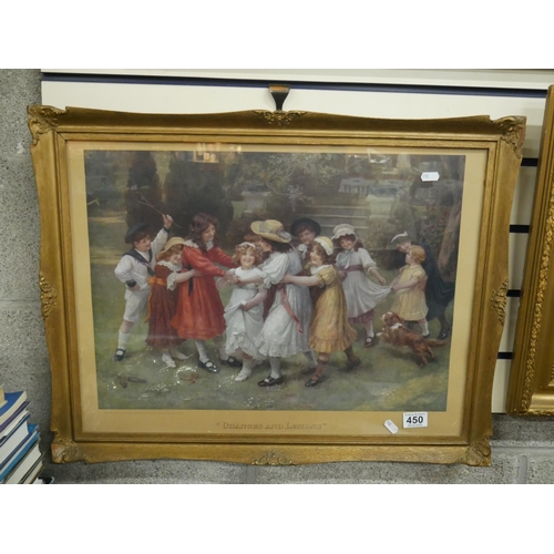 450 - FRAMED VICTORIAN PRINT