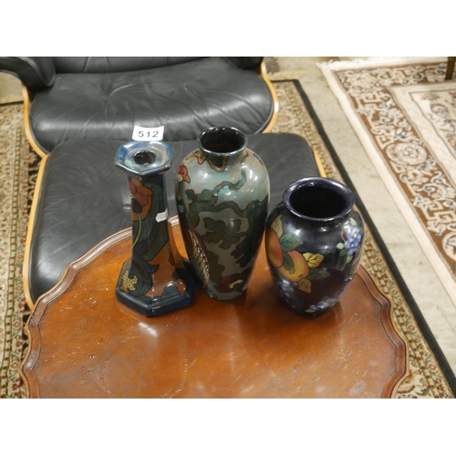 512 - 3 DECORO VASES