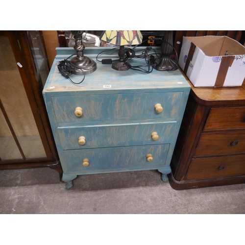 752 - PAINTED CHEST OF DRAWERS