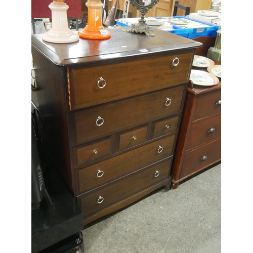 761 - STAG CHEST OF DRAWERS