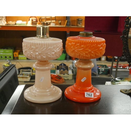 762 - 2 OIL LAMP BASES