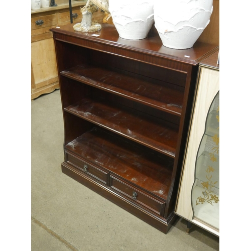 775 - MAHOGANY BOOKCASE