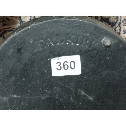 360 - OLD GRIDDLE PAN STAMPED FALKIRK - 10