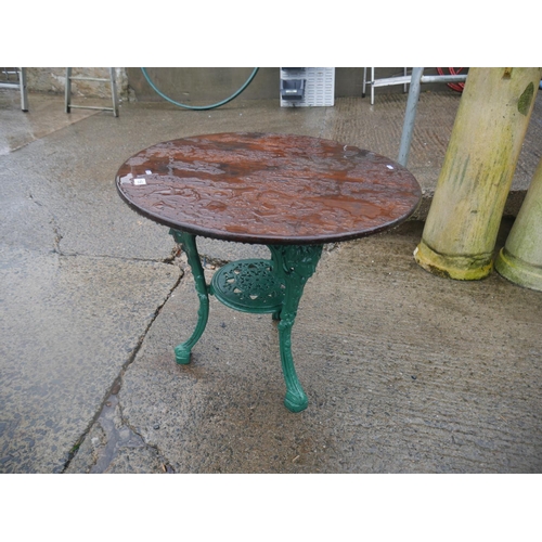 156 - CAST IRON BASED TABLE