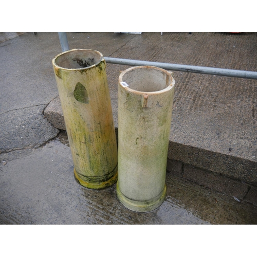 161 - 2 CHIMNEY POTS