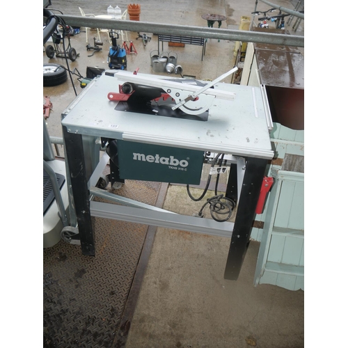 189 - METABO TABLE SAW - UNUSED