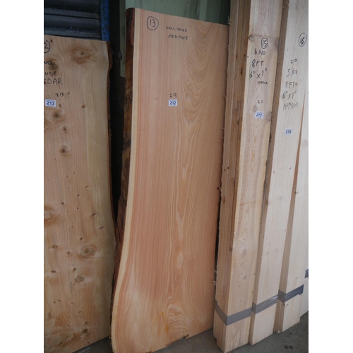 212 - PIECE OF RED PINE