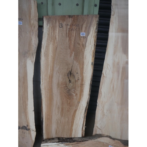 223 - SLAB OF DRIED OAK