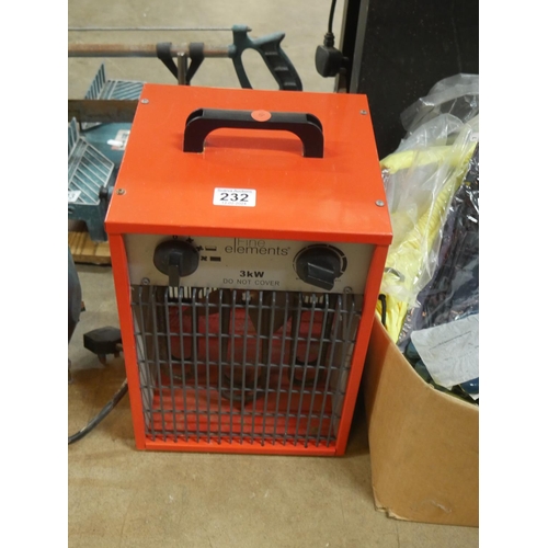 232 - ELECTRIC HEATER - SINGLE PHASE