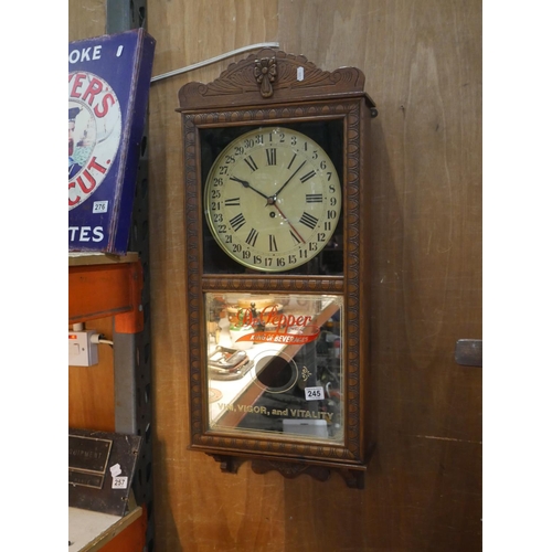 245 - DOCTOR PEPPER ADVERTISING CLOCK