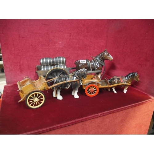 267 - SHIRE HORSES & CARTS