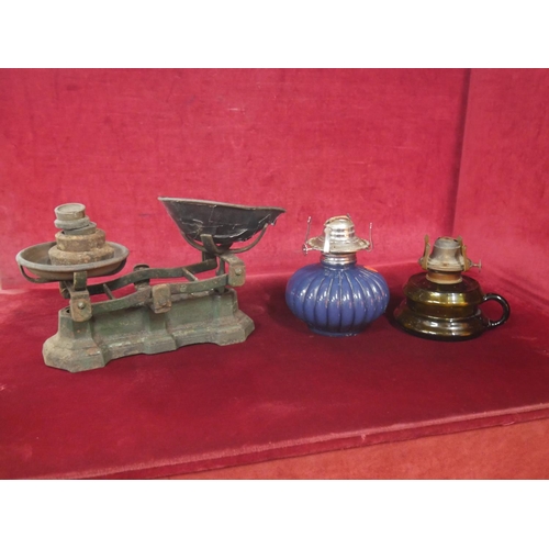 271 - OIL LAMPS & SCALES