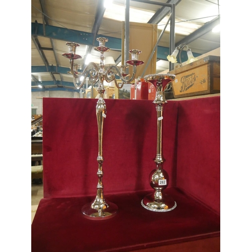 282 - 2 CANDELABRAS