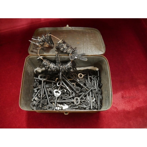 296 - BOX OF KEYS