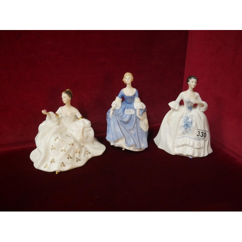 330 - 3 DOULTON FIGURES